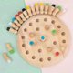 thumbnail image 4 of Wooden Color Memory Chess Stick Children Matchstick Memory Game Intelligent Logic Game Kids Brain Teaser Game Family Party Interactive Fun Game Board, 4 of 5