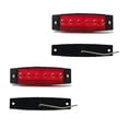 thumbnail image 4 of Miangastore Signal Light Red 2Pcs 3.8X0.7X0.4In Led Plastic For Trucks Trailers Buses Lorries, 4 of 8