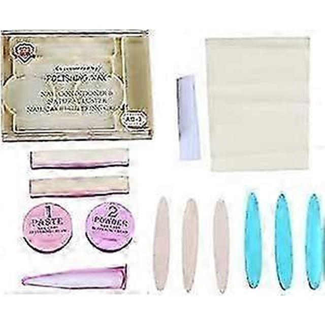Japanese Manicure Kit, Long Lasting Japanese Manicure Kit, Professional Nail Repair Kits with Polishing Tools, Nail Care Kits with Natural Ingredients