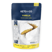 Keto and Co Vanilla Keto Cake Mix- Gluten Free (One Bag)