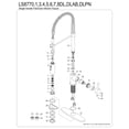 thumbnail image 6 of Gourmetier LS8776DL Concord Single-Handle Deck-Mount Pre-Rinse Kitchen Faucet, Naples Bronze, 6 of 8