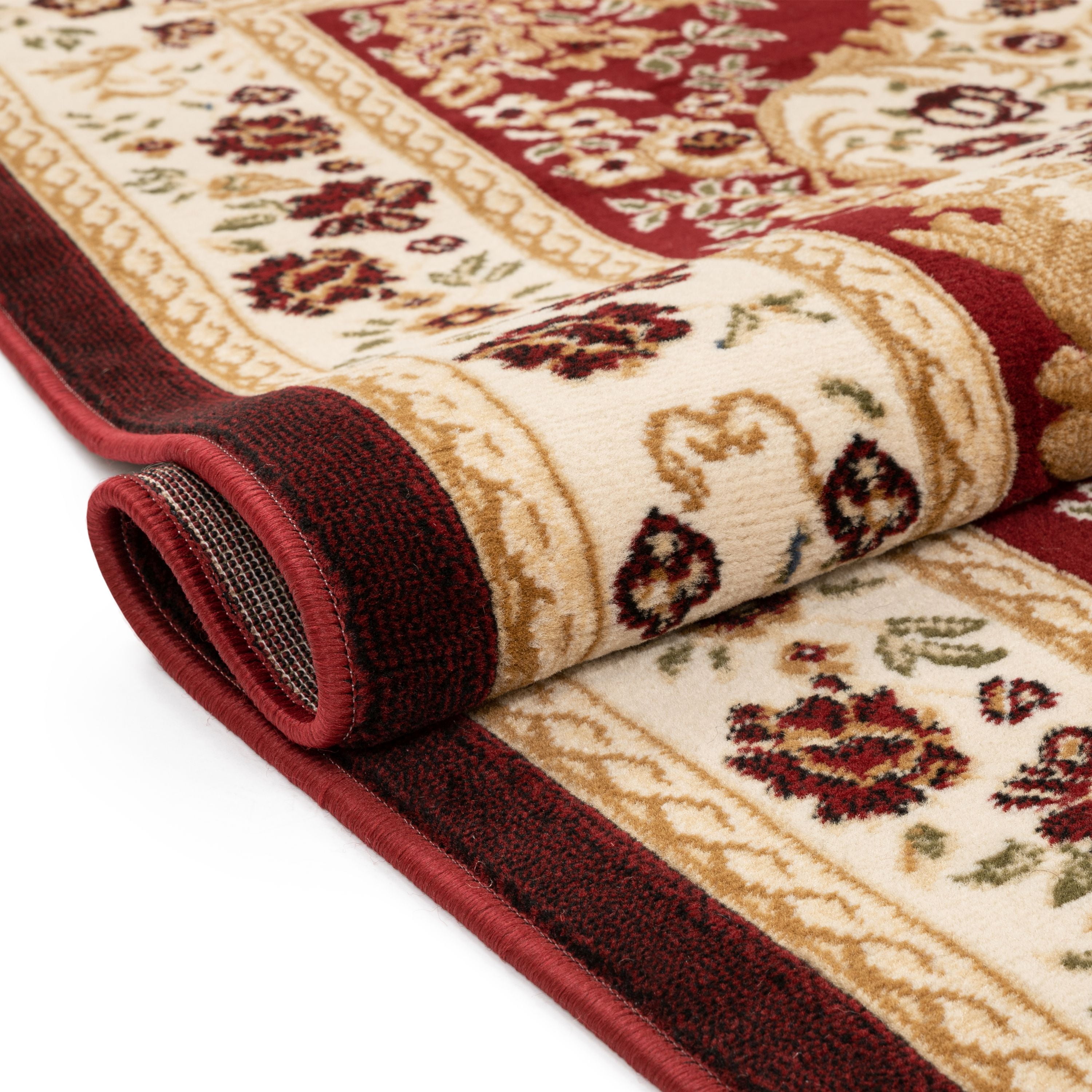 Well Woven Dulcet Oriental Contemporary Damask French Area Rugs, Beige