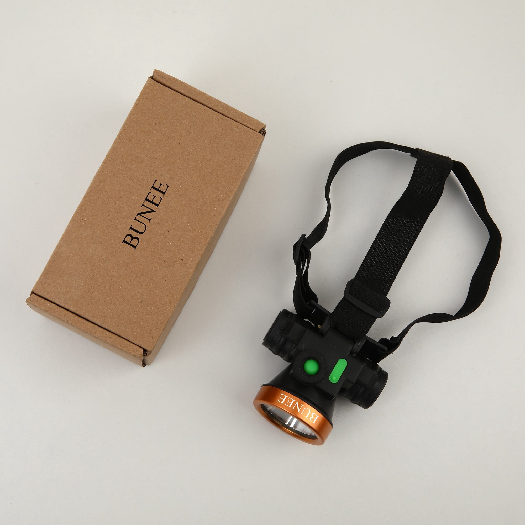 BUNEE Headlamp 1800 Lumen Rechargeable Head lamp IP65 Waterproof Headlights for Adults Outdoors Camping