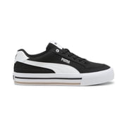 PUMA Mens Court Classic Vulc Sneaker, Mens Black Mens White, 11