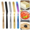 thumbnail image 3 of LEFU Stainless Steel Offset Spatula for Cake Decorating - 8 Inch Icing Spreader with Comfortable Handle - Professional Baking Tool for Smooth Frosting and Butter Spreading, 3 of 7