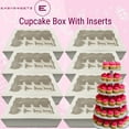 thumbnail image 2 of Boîte à Cupcakes avec Insert Blanche – 12 Fentes - Lot de 25, 2 of 10