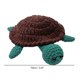 thumbnail image 4 of Cute Turtle Crochet Weave Drink Coaster, 3.9inch Crochet Insulated Cute Turtle Cup Mat, Multi-colored Fabric or Knitted Material Turtles Shaped Coasters, 4 of 7