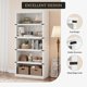 thumbnail image 5 of Blanca estilo rural almacenamiento estantes - floor standing book racks para dormitorio, sala de estar, o oficina, 5 of 7