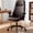 Dark Brown, variant on CELTOSS Ergonomic Office Chair, Mid Back Computer Chair with Lumbar Support, PU Leather Executive Chair with Tilt Lock, Adjustable Height Swivel Desk Chair for Home Office, Brown
