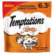 Temptations Classic Tantalizing Turkey Flavor Crunchy And Soft Treats For Cats, 6.3 Oz Pouch