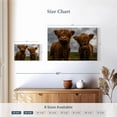 thumbnail image 4 of Elephant Stock Baby Highland Cows Wall Art - Horizontal Canvas Wall Art - Living Room Wall Decor - Animal Canvas - Brown And Blue Decor - 12" x 8", 4 of 8