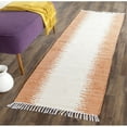 thumbnail image 3 of SAFAVIEH Montauk Twyla Striped Cotton Runner Rug, Orange, 2'3" x 9', 3 of 10