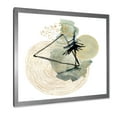 thumbnail image 2 of Designart 'Abstract Landscape Of Mountains Tree and Moon' Mid-Century Modern Framed Art Print, 2 of 4