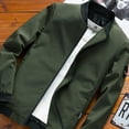 thumbnail image 2 of Futezty Men Bomber Jacket Fashion Stylish Lightweight Windbreaker Spring Fall Casual Jackets for Men, 2 of 5
