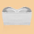 thumbnail image 3 of Push Up Strapless Bras for Women Supportive Bandeau Bra Non Slip Wireless No Underwire Padded Tube Bra White 34, 3 of 5