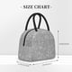 thumbnail image 2 of Balery GlitterSilver Bolsa de Almuerzo para Mujeres, Caja de Almuerzo, Bolsa de Almuerzo Pequeña Impermeable, Tote de Almuerzo Reutilizable con Gran Capacidad, 2 of 6
