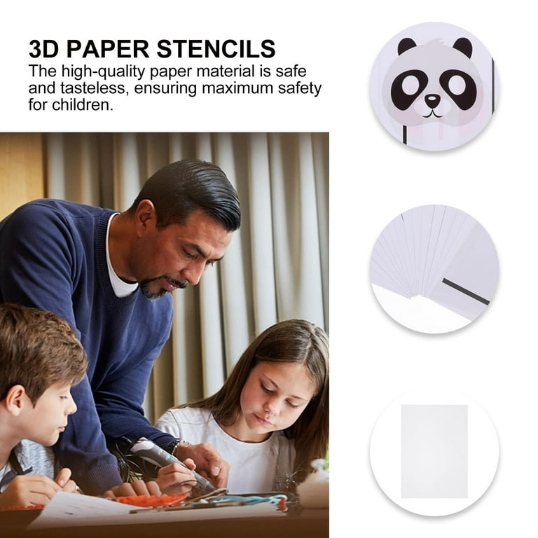 3D Printing Paper Drawing Pen Graffititemplate Painting Template Templates Cartoon Paper DIY Kids Gift Stencils, Size: 10.24 x 7.09 x 0.39