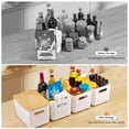 thumbnail image 4 of Contenedores de almacenamiento Ohmlove, 4 paquetes con tapas de bambú, color blanco, 4 of 7