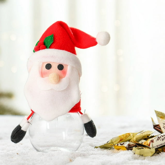 Decoración de Dulces Navideños Xihbxyly Muñeco de Nieve de Papá Noel