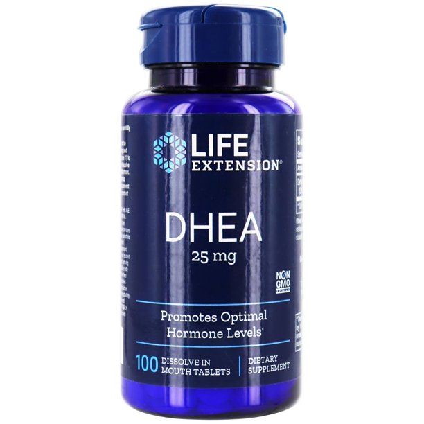 Life Extension DHEA Promotes Optimal Hormone Levels 25 mg. 100