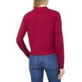 thumbnail image 2 of CeCe womens  Regular Fit Wool-Blend Cardigan, m, Red, 2 of 3
