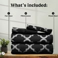 thumbnail image 7 of Lux Decor Collection 1800 Thread Count 4 Piece Deep Pocket Bedroom Bed Sheet Set - California King Sheets, Black, 7 of 7