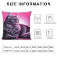 thumbnail image 5 of GOSMITH 13th Birthday Gifts for Girls Cat Gifts for Cat Lovers Cute Cat Throw Pillow Covers Inspired Music Lover Gifts Fan Singer Merch for Daughter Pillow Covers for Home Office Couch Sofa Bed White, 5 of 5