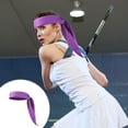 thumbnail image 4 of Soidarity Diadema sólida antideslizante para aliviar el dolor de oído ajuste bufanda deportiva endotérmica alargar tocado borde fino Ciclismo Violeta, 4 of 6