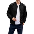 thumbnail image 3 of JPVDPA Men's Bomber Jacket 2026 Fashion Lightweight Windbreaker Spring Fall Casual Jackets for Men Black XL, 3 of 9