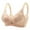 Beige, variant on Hrsba Womens Summer Bra,Plus Size Bra for Womens,Woman's Embroidery Back Buckle Thin Style Ventilate Bra Without Steel Rim