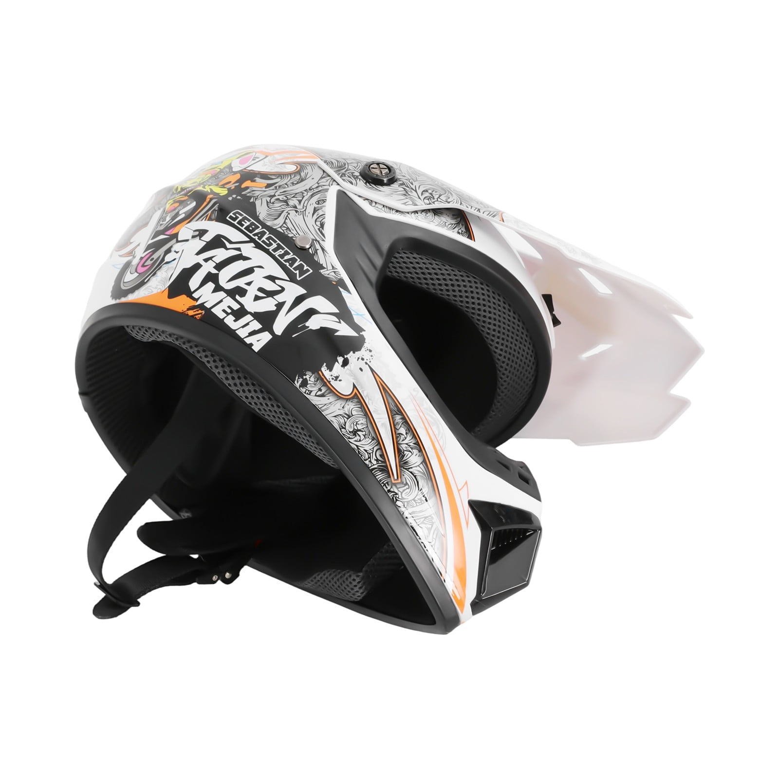 (L)Youth Kids Unisex Motocross Off-Road Helmet Dirt Bike Off-Road Motocross ATV Motorcycle Helmet for Men Women, DOT Approved