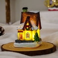 thumbnail image 4 of Decoración De Escena Iluminada Adornos en miniatura de la casa de Navidad Favores de fiesta con pilas (F), 4 of 5