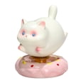 thumbnail image 3 of CoreLiving Ceramic Cat Decor, Whimsical Miniature Figurines for Office Desk and Bookshelf, Cute Animal Statue Gifts for Cat Lovers, Home Tabletop Accents, 3 of 6