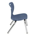 thumbnail image 6 of Regency Kee 72 x 24 in. Mobile Adjustable Classroom Table- Cherry & 2 Andy 12 in. Stack Chairs- Blue, 6 of 7