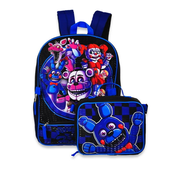 Five Nights at Freddy's Backpack with Insulated Lunchbox - blue/multi, one  size - Walmart.com