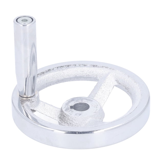 Roue à Main Ronde, Poignée Détachable 12mm à 3 Rayons pour Machines à Fraiser