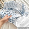 thumbnail image 4 of Queen Size Fitted Sheet Set - Blue Grey Coastal 3 Piece Bedding Sets 16" Deep Pocket Fitted Sheet with 2 Pillowcases, Sea Turtle Nautical Coral Summer Beach Brushed Microfiber Hotel Luxury Bed Sheets, 4 of 9