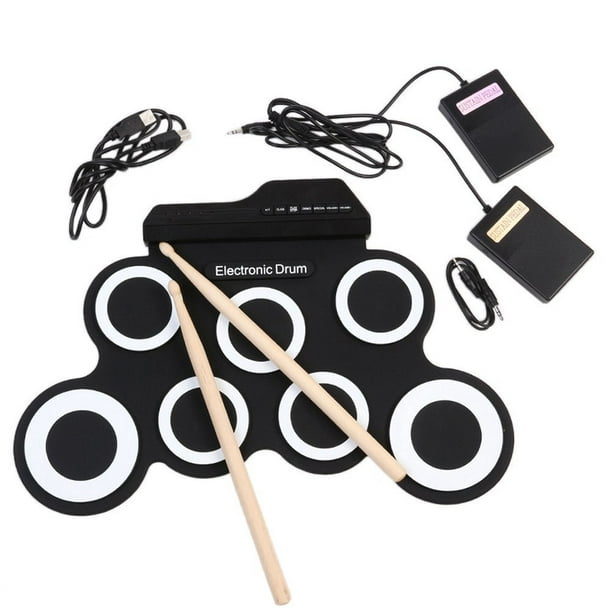 Generic USB Portable Electronic Drum Set Roll Up Drum Kit 9 Silicon Pads  USB Powered @ Best Price Online