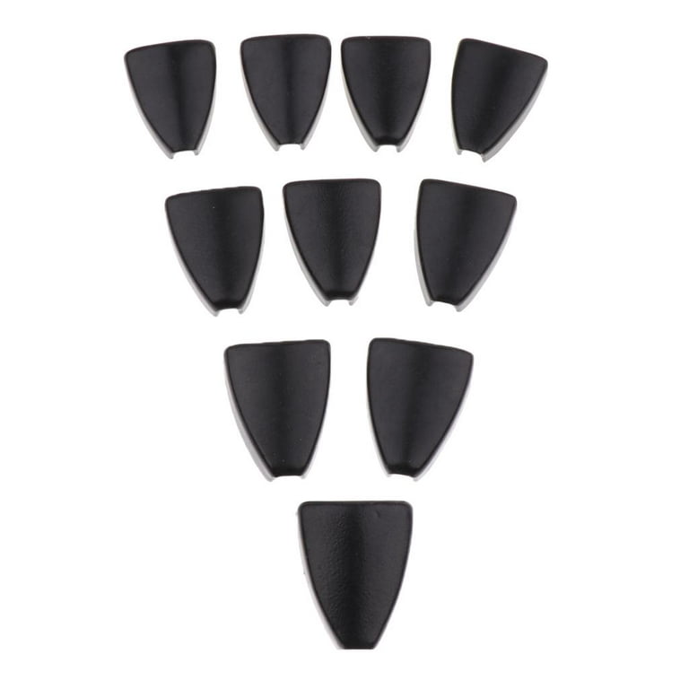 10pcs Iron Triangular Drum Claw Hook, 6.3mm Hole for Bass Drum Parts Black