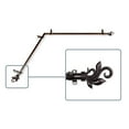 thumbnail image 2 of Central Design 4874-287-CORNER 0.8125 in. Giles Corner Window Curtain Rod with 28 to 48 in. Extension, Cocoa, 2 of 3