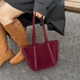 thumbnail image 6 of SPEKSEE Women Faux Suede Rivet Tote Bag Solid Color Shoulder Bag Underarm Bag Handbag Large Capacity for Daily Travel, 6 of 18