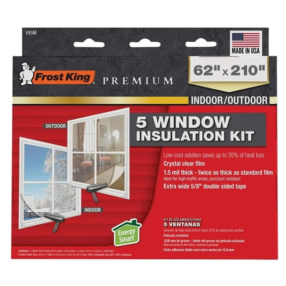 Frost King V85/2M Extra Strength Indoor Shrink Window Kits, Clear