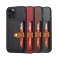 thumbnail image 2 of Étui Magnétique en Cuir avec Porte-Cartes pour iPhone 12 et 12 Pro (Rouge), 2 of 7