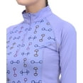 thumbnail image 6 of Equine Couture Ladies Snaffle Bits Sport Shirt- Blue- 3X, 6 of 7