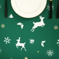 thumbnail image 6 of Christmas Table Cloth, Rectangle Xmas Snowflake Deer Print Spillproof Waterproof Tablecloth, 6 of 9