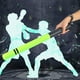 thumbnail image 2 of Palo de boxeo, caja de objetivo, herramienta de entrenamiento, equipo de Fitness, palos de combate (verde fluorescente), 2 of 9