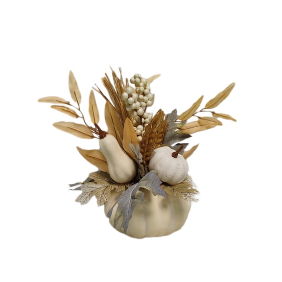 Clearance!Fall Decor - Fall Decorations for Home - Artificial Pumpkin Sunflower and Maple Leaf Berry Pine Cone Bouquet for Thanksgiving Harvest Autumn Tabletop Home Kitchen Decor