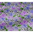 thumbnail image 4 of oneOone Cotton Jersey Purple Fabric Flower Watercolor Quilting Supplies Print Sewing Fabric By The Yard 58 Inch Wide, 4 of 4
