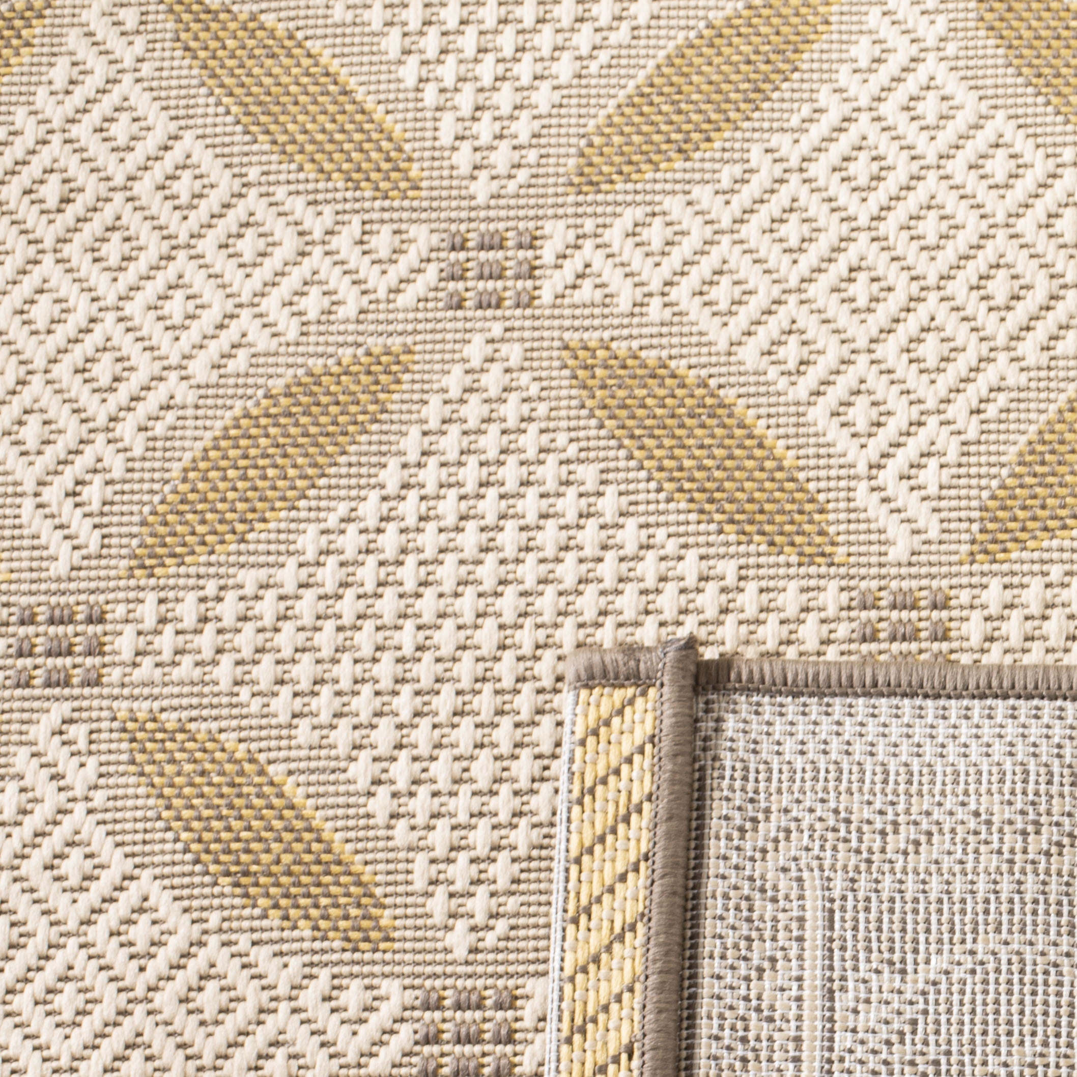 Safavieh Courtyard Cohen Bordered Indoor/Outdoor Area Rug, Dark Beige/Beige, 8' x 11'