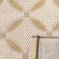 thumbnail image 5 of Safavieh Courtyard Cohen Bordered Indoor/Outdoor Area Rug, Dark Beige/Beige, 5'3" x 7'7", 5 of 9